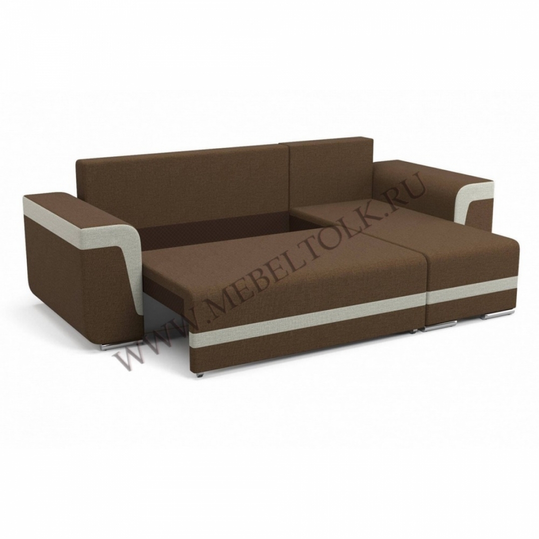 Угловой диван "Марракеш" серо-коричневый