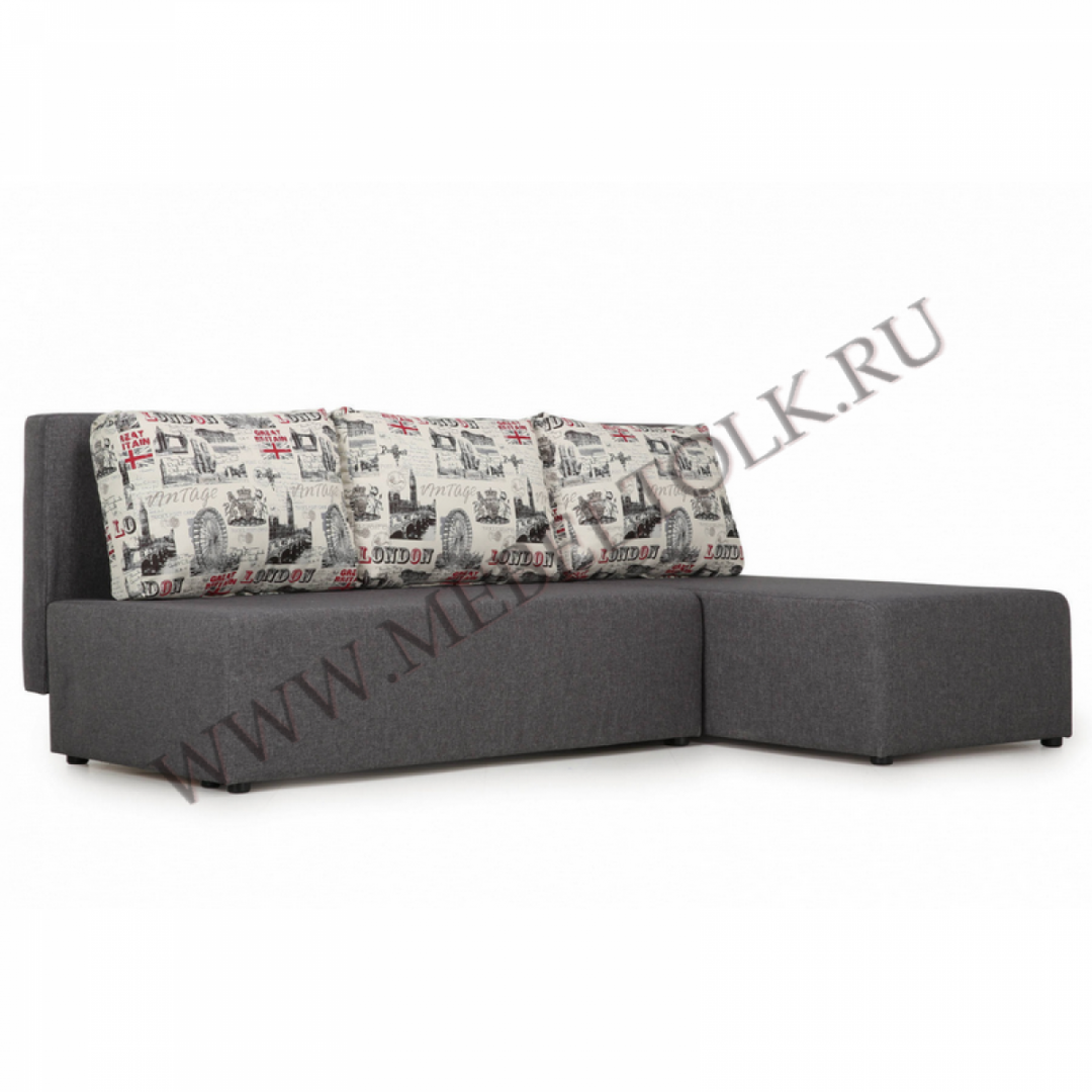 Угловой диван "Комо" серый