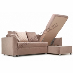 Угловой диван "Тирамису" коричневый