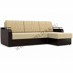 Угловой диван "Кармен" бежево-коричневый
