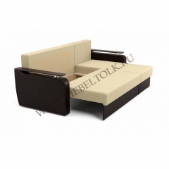 Угловой диван "Кармен" бежево-коричневый